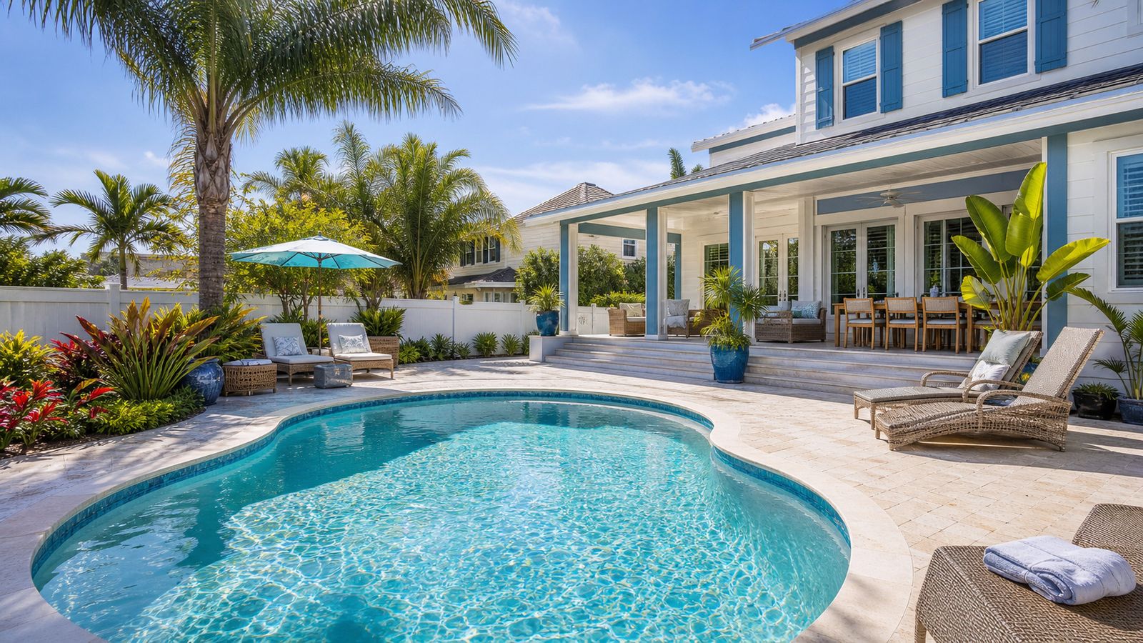 Vacation rental house with private pool in the Destin Florida area ideal for spring break groups