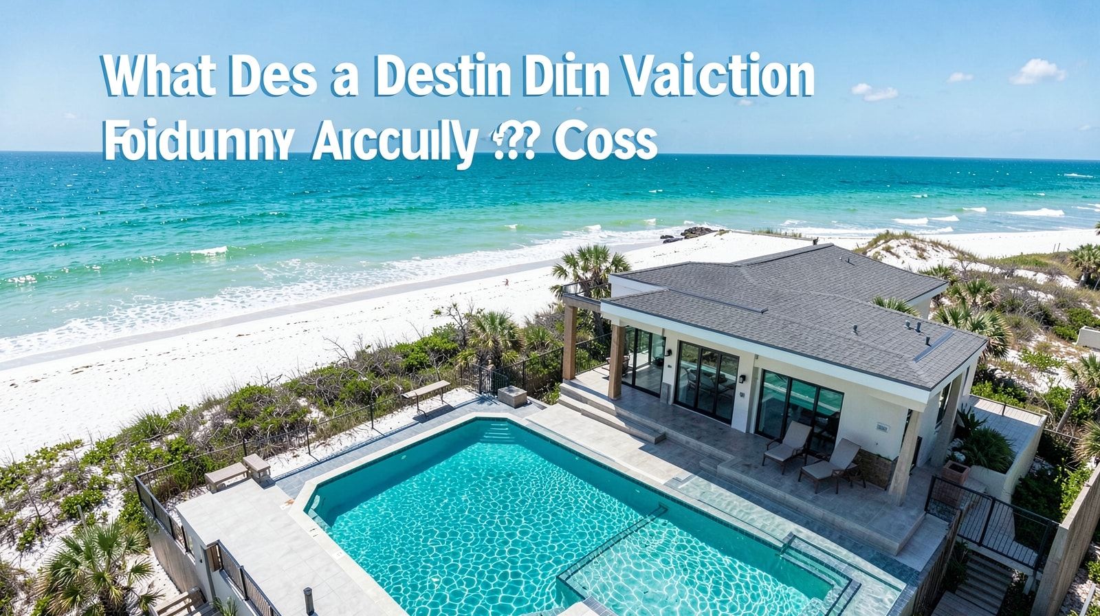 Modern vacation rental home with private pool in Miramar Beach Florida